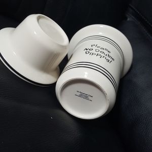Fun fondue ceramic warmer and dipping pot.